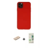 MARSİLYAN™- iPhone 11 Pro Max Kılıf Ahenk Serisi - Siyah 20D Premium Cam Ekran Koruyucu + Renkli Kamera Lens Koruma Cam - MI