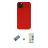 MARSİLYAN™- iPhone 11 Pro Max Kılıf Ahenk Serisi - Siyah 20D Premium Cam Ekran Koruyucu + Metal Kamera Lens Koruma Cam - SH