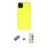 MARSİLYAN™- iPhone 11 Pro Max Kılıf Ahenk Serisi - Siyah 20D Premium Cam Ekran Koruyucu + Shine Kamera Lens Koruma Cam - PE