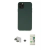 MARSİLYAN™- iPhone 11 Pro Max Kılıf Ahenk Serisi - Siyah 20D Premium Cam Ekran Koruyucu + Pers Alüminyum Kamera Lens - YL