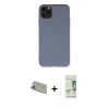 MARSİLYAN™- iPhone 11 Pro Max Kılıf Ahenk Serisi - Siyah 20D Premium Cam Ekran Koruyucu + Rainbow Kamera Lens Koruma Cam - GD
