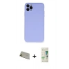 MARSİLYAN™- iPhone 11 Pro Max Kılıf Ahenk Serisi - Siyah 20D Premium Cam Ekran Koruyucu + Rainbow Kamera Lens Koruma Cam - GD