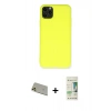 MARSİLYAN™- iPhone 11 Pro Max Kılıf Ahenk Serisi - Siyah 20D Premium Cam Ekran Koruyucu + Rainbow Kamera Lens Koruma Cam - GD