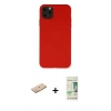 MARSİLYAN™- iPhone 11 Pro Max Kılıf Ahenk Serisi - Siyah 20D Premium Cam Ekran Koruyucu + Renkli Kamera Lens Koruma Cam - SI
