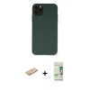MARSİLYAN™- iPhone 11 Pro Max Kılıf Ahenk Serisi - Siyah 20D Premium Cam Ekran Koruyucu + Renkli Kamera Lens Koruma Cam - SI