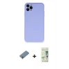 MARSİLYAN™- iPhone 11 Pro Max Kılıf Ahenk Serisi - Siyah 20D Premium Cam Ekran Koruyucu + Shine Kamera Lens Koruma Cam - GS