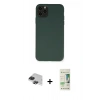 MARSİLYAN™- iPhone 11 Pro Max Kılıf Ahenk Serisi - Siyah 20D Premium Cam Ekran Koruyucu + Pers Alüminyum Kamera Lens - SH