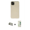 MARSİLYAN™- iPhone 11 Pro Max Kılıf Ahenk Serisi - Siyah 20D Premium Cam Ekran Koruyucu + Rainbow Kamera Lens Koruma Cam - YL