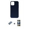MARSİLYAN™- iPhone 11 Pro Max Kılıf Ahenk Serisi - Siyah 34D Hayalet Izgaralı Cam + Shine Kamera Lens Koruma Cam - MI