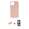 MARSİLYAN™- iPhone 11 Pro Max Kılıf Ahenk Serisi - Siyah 34D Hayalet Izgaralı Cam + Renkli Kamera Lens Koruma Cam - SI