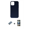 MARSİLYAN™- iPhone 11 Pro Max Kılıf Ahenk Serisi - Siyah 34D Hayalet Izgaralı Cam + Shine Kamera Lens Koruma Cam - SABE