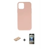 MARSİLYAN™- iPhone 11 Pro Max Kılıf Ahenk Serisi - Siyah 34D Hayalet Izgaralı Cam + Renkli Kamera Lens Koruma Cam - TU