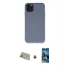 MARSİLYAN™- iPhone 11 Pro Max Kılıf Ahenk Serisi - Siyah 34D Izgaralı Cam + Rainbow Kamera Lens Koruma Cam - GD