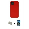 MARSİLYAN™- iPhone 11 Pro Max Kılıf Ahenk Serisi - Siyah 34D Izgaralı Cam + Rainbow Kamera Lens Koruma Cam - GD