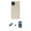 MARSİLYAN™- iPhone 11 Pro Max Kılıf Ahenk Serisi - Siyah 34D Izgaralı Cam + Shine Kamera Lens Koruma Cam - GD