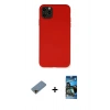 MARSİLYAN™- iPhone 11 Pro Max Kılıf Ahenk Serisi - Siyah 34D Izgaralı Cam + Shine Kamera Lens Koruma Cam - GD