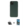 MARSİLYAN™- iPhone 11 Pro Max Kılıf Ahenk Serisi - Siyah 34D Izgaralı Cam + Kamera Lens Koruma Cam - SF