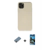 MARSİLYAN™- iPhone 11 Pro Max Kılıf Ahenk Serisi - Siyah 34D Izgaralı Cam + Metal Kamera Lens Koruma Cam - MR