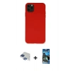 MARSİLYAN™- iPhone 11 Pro Max Kılıf Ahenk Serisi - Siyah 34D Izgaralı Cam + Pers Alüminyum Kamera Lens - LT