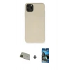 MARSİLYAN™- iPhone 11 Pro Max Kılıf Ahenk Serisi - Siyah 34D Izgaralı Cam + Rainbow Kamera Lens Koruma Cam - YL
