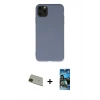 MARSİLYAN™- iPhone 11 Pro Max Kılıf Ahenk Serisi - Siyah 34D Izgaralı Cam + Rainbow Kamera Lens Koruma Cam - YL