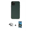 MARSİLYAN™- iPhone 11 Pro Max Kılıf Ahenk Serisi - Siyah 34D Izgaralı Cam + Pers Alüminyum Kamera Lens - SH