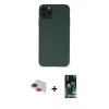 MARSİLYAN™- iPhone 11 Pro Max Kılıf Ahenk Serisi - Siyah 360 Mat Full Body Arka Koruyucu + Pers Alüminyum Kamera Lens - KI