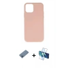 MARSİLYAN™- iPhone 11 Pro Max Kılıf Ahenk Serisi - Siyah 3D Antistatik Cam Ekran Koruyucu + Shine Kamera Lens Koruma Cam - MI