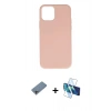MARSİLYAN™- iPhone 11 Pro Max Kılıf Ahenk Serisi - Siyah 3D Antistatik Cam Ekran Koruyucu + Shine Kamera Lens Koruma Cam - GI