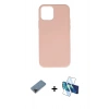 MARSİLYAN™- iPhone 11 Pro Max Kılıf Ahenk Serisi - Siyah 3D Antistatik Cam Ekran Koruyucu + Metal Kamera Lens Koruma Cam - SH