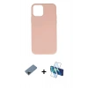 MARSİLYAN™- iPhone 11 Pro Max Kılıf Ahenk Serisi - Siyah 3D Antistatik Cam Ekran Koruyucu + Shine Kamera Lens Koruma Cam - SH