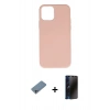 MARSİLYAN™- iPhone 11 Pro Max Kılıf Ahenk Serisi - Siyah 3D Antistatik Hayalet Cam Ekran Koruyucu + Shine Kamera Lens Koruma Cam - SABE