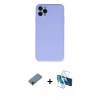 MARSİLYAN™- iPhone 11 Pro Max Kılıf Ahenk Serisi - Siyah 3D Antistatik Seramik Nano Ekran Koruyucu + Shine Kamera Lens Koruma Cam - GD