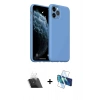 MARSİLYAN™- iPhone 11 Pro Max Kılıf Ahenk Serisi - Siyah 3D Antistatik Seramik Nano Ekran Koruyucu + Kamera Lens Koruma Cam - SF