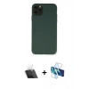 MARSİLYAN™- iPhone 11 Pro Max Kılıf Ahenk Serisi - Siyah 3D Antistatik Seramik Nano Ekran Koruyucu + Kamera Lens Koruma Cam - SF