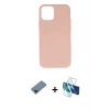 MARSİLYAN™- iPhone 11 Pro Max Kılıf Ahenk Serisi - Siyah 3D Antistatik Seramik Nano Ekran Koruyucu + Metal Kamera Lens Koruma Cam - MI