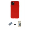 MARSİLYAN™- iPhone 11 Pro Max Kılıf Ahenk Serisi - Siyah 6D Mat Seramik Hayalet Nano Ekran Koruyucu + Shine Kamera Lens Koruma Cam - GI