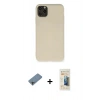 MARSİLYAN™- iPhone 11 Pro Max Kılıf Ahenk Serisi - Siyah 6D Mat Seramik Hayalet Nano Ekran Koruyucu + Shine Kamera Lens Koruma Cam - GI