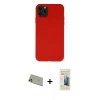 MARSİLYAN™- iPhone 11 Pro Max Kılıf Ahenk Serisi - Siyah 6D Mat Seramik Hayalet Nano Ekran Koruyucu + Rainbow Kamera Lens Koruma Cam - GD