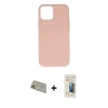 MARSİLYAN™- iPhone 11 Pro Max Kılıf Ahenk Serisi - Siyah 6D Mat Seramik Hayalet Nano Ekran Koruyucu + Rainbow Kamera Lens Koruma Cam - GD