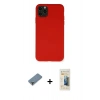 MARSİLYAN™- iPhone 11 Pro Max Kılıf Ahenk Serisi - Siyah 6D Mat Seramik Hayalet Nano Ekran Koruyucu + Metal Kamera Lens Koruma Cam - AKYL