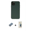 MARSİLYAN™- iPhone 11 Pro Max Kılıf Ahenk Serisi - Siyah 6D Mat Seramik Hayalet Nano Ekran Koruyucu + Metal Kamera Lens Koruma Cam - MR