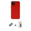 MARSİLYAN™- iPhone 11 Pro Max Kılıf Ahenk Serisi - Siyah 6D Mat Seramik Hayalet Nano Ekran Koruyucu + Shine Kamera Lens Koruma Cam - PE