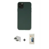 MARSİLYAN™- iPhone 11 Pro Max Kılıf Ahenk Serisi - Siyah 6D Mat Seramik Hayalet Nano Ekran Koruyucu + Pers Alüminyum Kamera Lens - YL