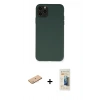MARSİLYAN™- iPhone 11 Pro Max Kılıf Ahenk Serisi - Siyah 6D Mat Seramik Hayalet Nano Ekran Koruyucu + Renkli Kamera Lens Koruma Cam - PE