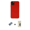 MARSİLYAN™- iPhone 11 Pro Max Kılıf Ahenk Serisi - Siyah 6D Mat Seramik Hayalet Nano Ekran Koruyucu + Shine Kamera Lens Koruma Cam - SH