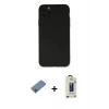 MARSİLYAN™- iPhone 11 Pro Max Kılıf Ahenk Serisi - Siyah Bilvis Hayalet Cam Ekran Koruyucu + Mavi Shine Kamera Lens Koruma Cam