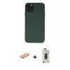 MARSİLYAN™- iPhone 11 Pro Max Kılıf Ahenk Serisi - Siyah Bilvis Hayalet Cam Ekran Koruyucu + Renkli Kamera Lens Koruma Cam - PE