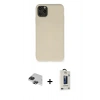 MARSİLYAN™- iPhone 11 Pro Max Kılıf Ahenk Serisi - Siyah Bilvis Hayalet Cam Ekran Koruyucu + Pers Alüminyum Kamera Lens - SH