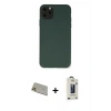 MARSİLYAN™- iPhone 11 Pro Max Kılıf Ahenk Serisi - Siyah Bilvis Hayalet Cam Ekran Koruyucu + Rainbow Kamera Lens Koruma Cam - GD